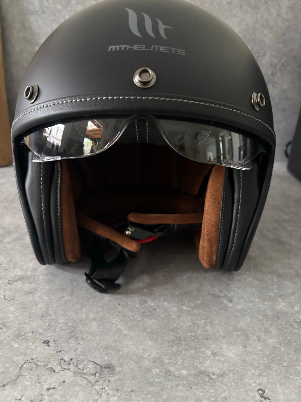 MT Helmets Jethelm - Mat Zwart - Maat XL, Ophalen of Verzenden, Zo goed als nieuw, Extra large of groter