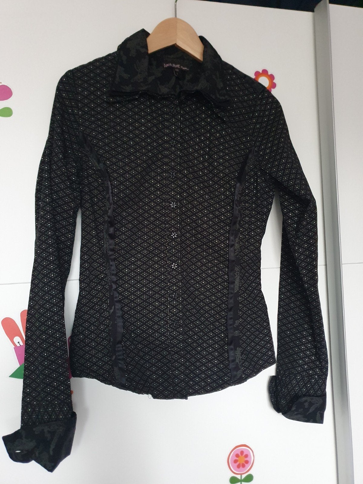 Blouse maat S, Zwart, Anna Scott, Ophalen of Verzenden, Zo goed als nieuw