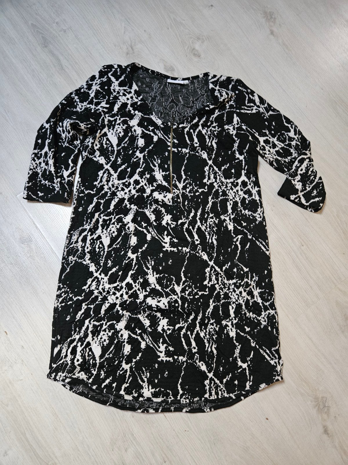 damesjurk zwart wit mt L 42 zgan, Maat 38/40 (M), Zwart, Nieuw, Ophalen of Verzenden