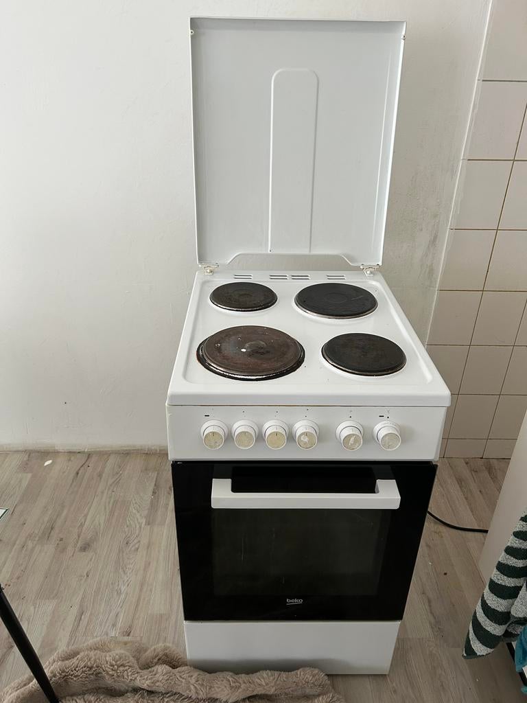 Beko Gasfornuis met Oven - Wit, Witgoed en Apparatuur, Ophalen, Gebruikt, 60 cm of meer, 4 kookzones