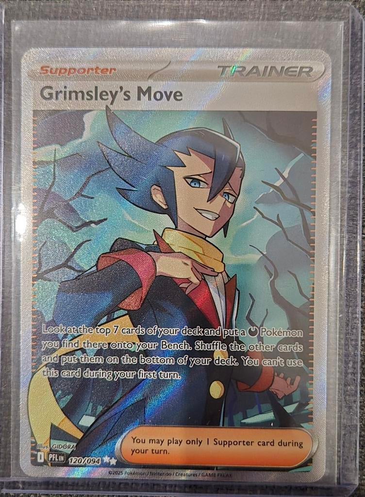 Grimsley's Move Full Art Supporter Pokémon Kaart, Ophalen of Verzenden, Nieuw, Losse kaart, Foil