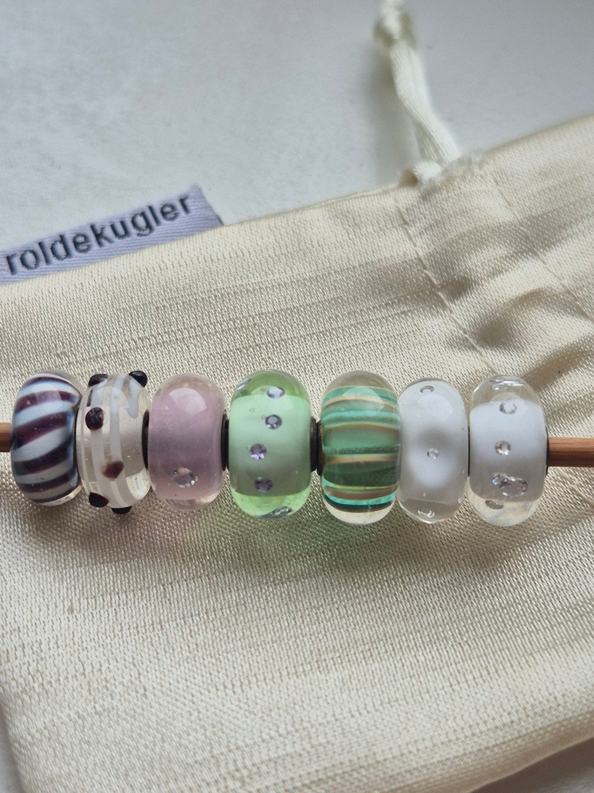gebruikte glazen bedels van Trollbeads, Ophalen of Verzenden, Zilver, Trollbeads