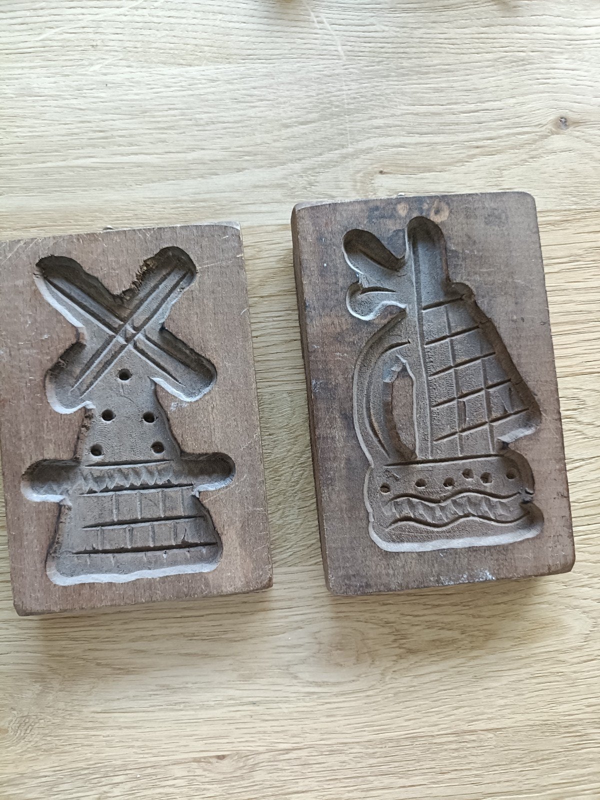 HOUTEN SPECULAAS PLANKJES, Ophalen of Verzenden, Hout, Bruin