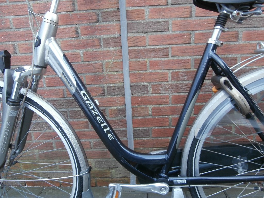 Zeer mooie Gazelle Orange Goldline dames 53 cm., Ophalen, (Extra) lage instap, Gazelle, Trommelrem