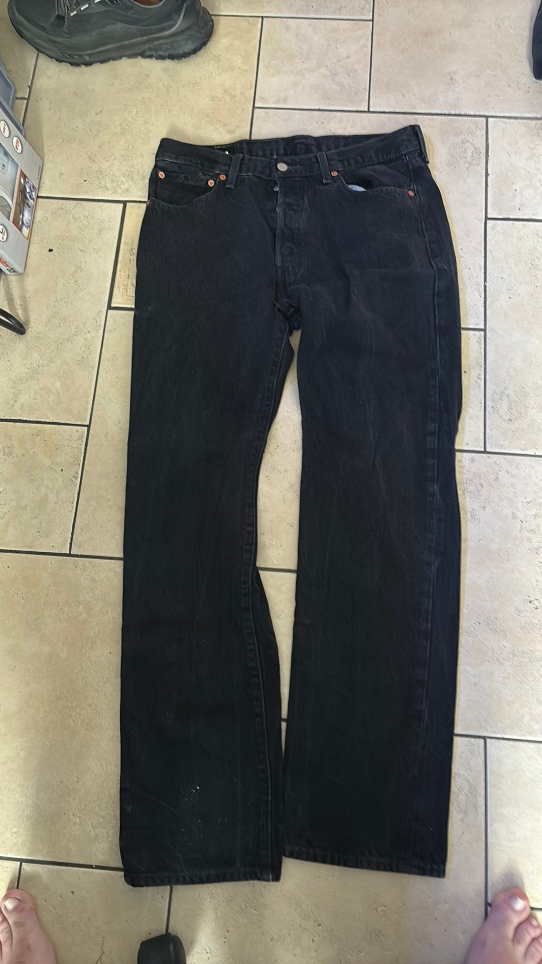 spijkerbroek merk Levi strauss co  W 34  L 34, Ophalen of Verzenden, Zo goed als nieuw, Blauw, W33 - W34 (confectie 48/50)