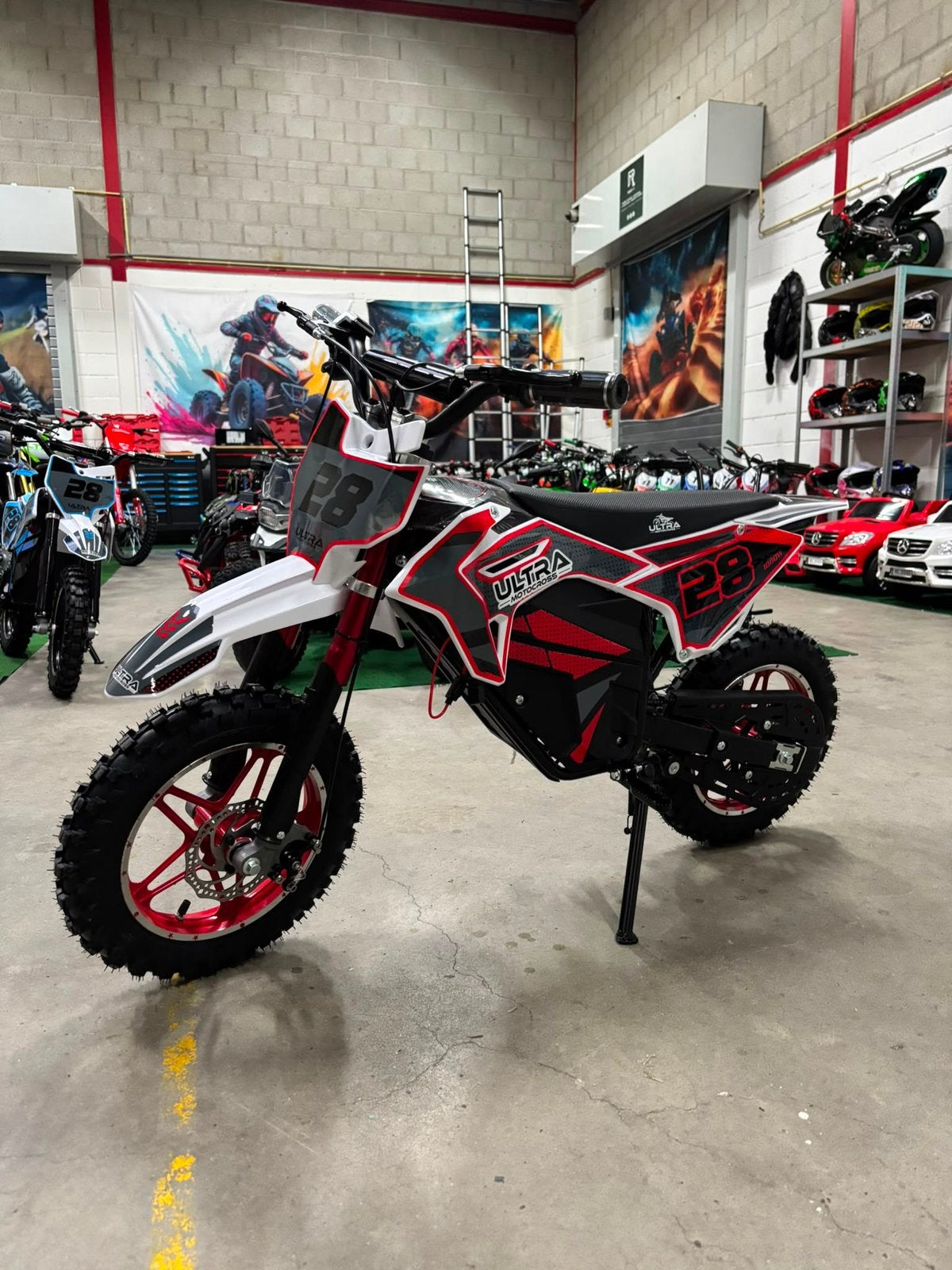Ultra Motocross Rood Elektrische Crosser 1000W 36V Accu, Kinderen en Baby's, Ophalen of Verzenden, Nieuw