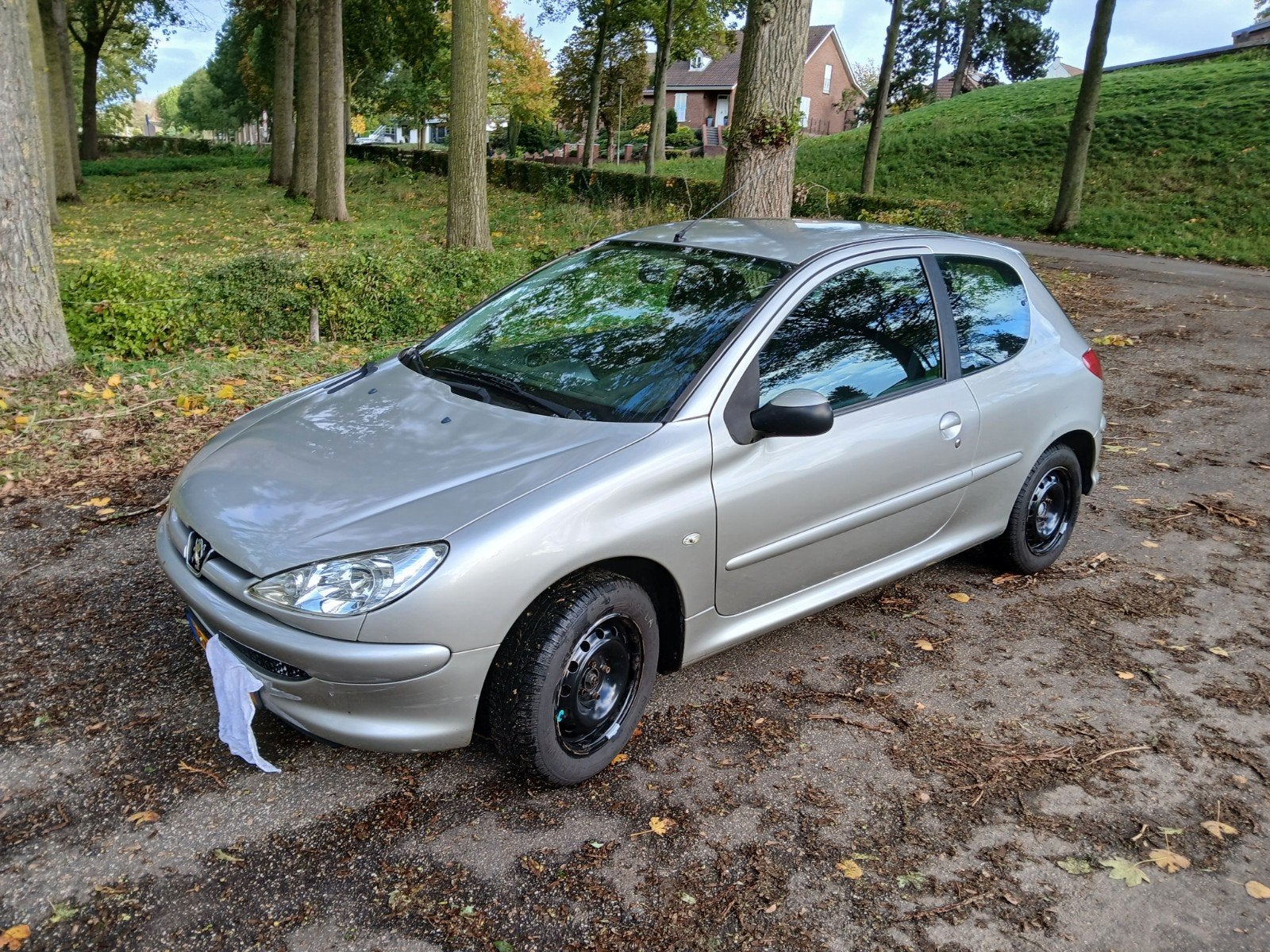 Peugeot 206 1.4 3D 2007 Grijs, Auto's, Voorwielaandrijving, 31 €/maand, 4 cilinders, Origineel Nederlands