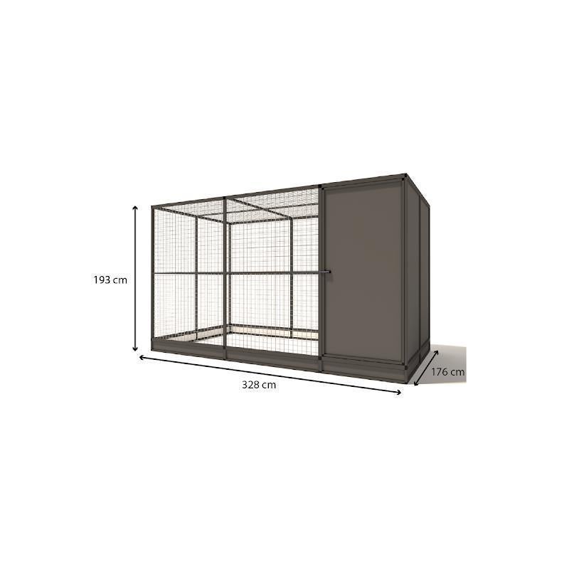 Aluminium Buitenvolière Evi | model 1, Ophalen of Verzenden, Nieuw, Aluminium, Broedkooi of Kweekkooi