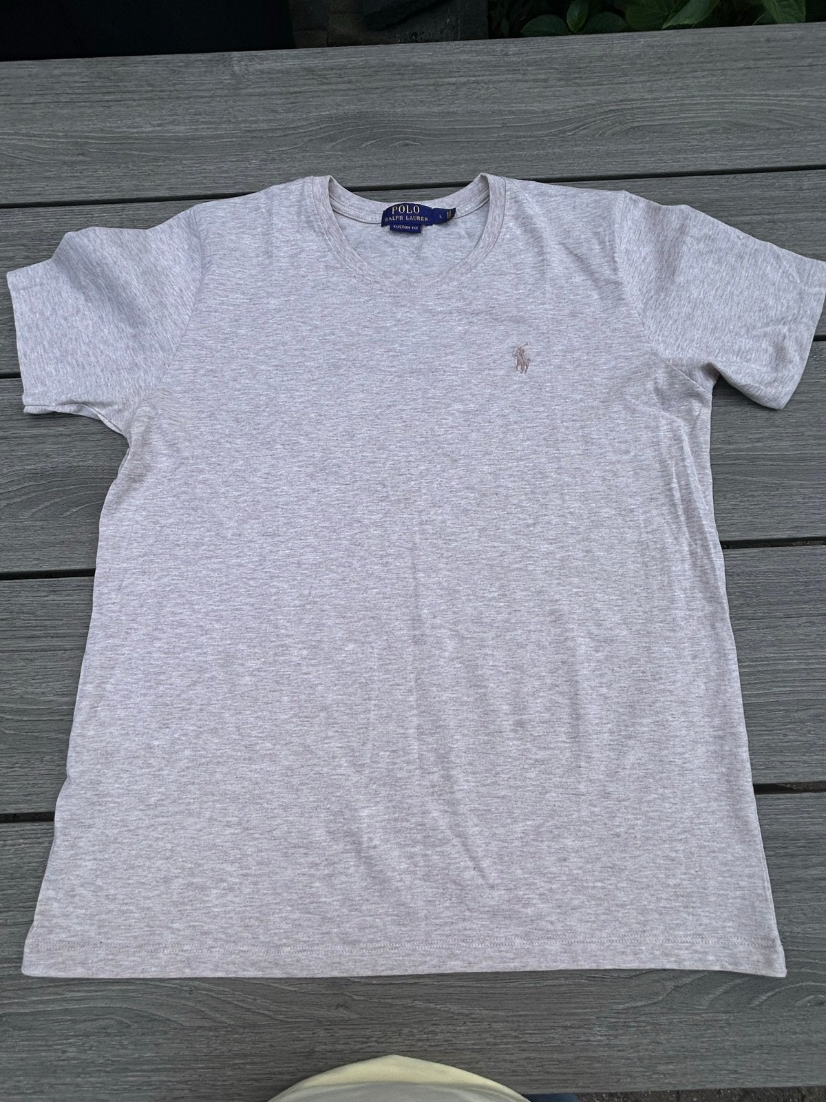Nieuw  Ralph Lauren T-shirt Custom Fit Maat L, Ophalen of Verzenden, Nieuw, Maat 52/54 (L), Beige