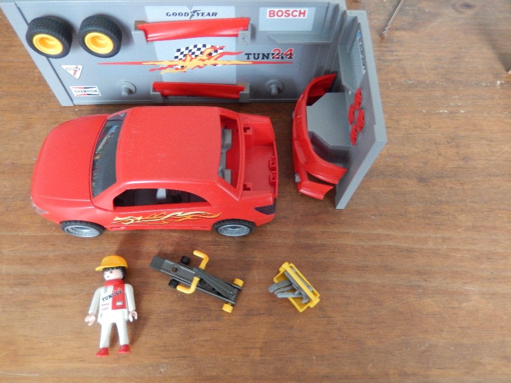 Playmobil 4321: Garage(niet compleet , beschadigd), Ophalen of Verzenden, Gebruikt