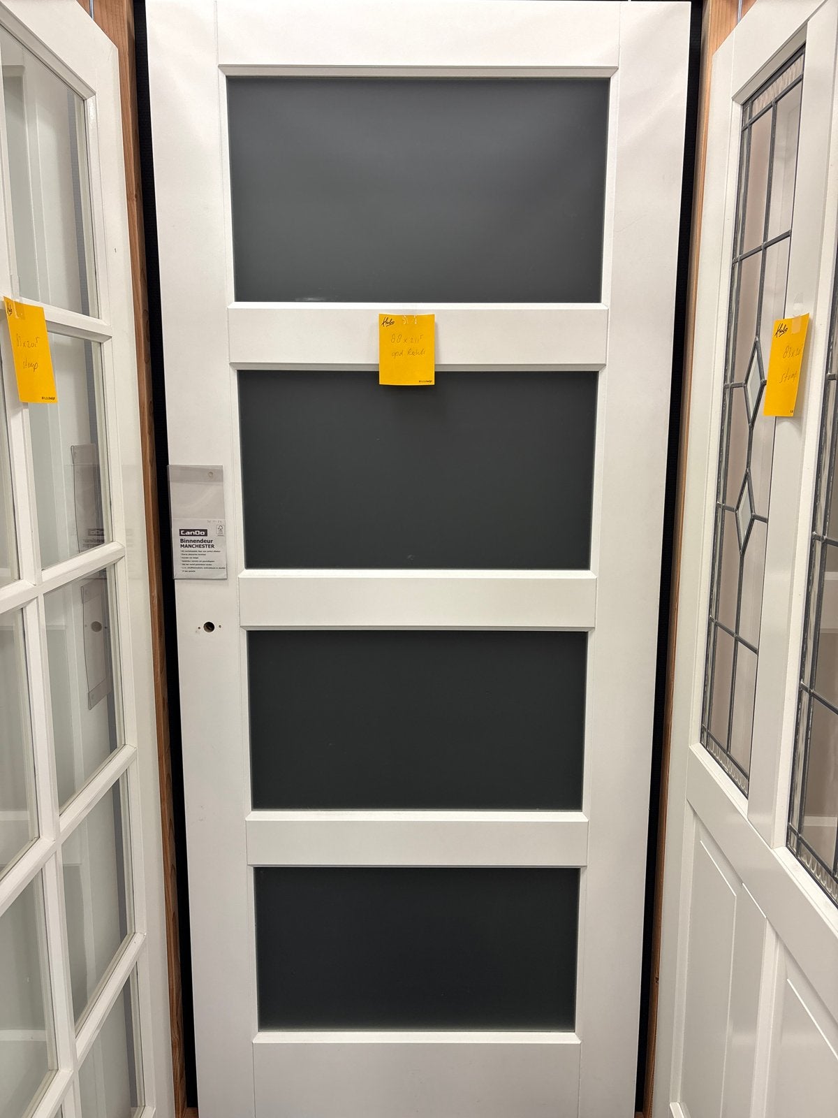 Cando Manchester opdekdeur 88x211,5 cm, rechtsdraaiend, Doe-het-zelf en Verbouw, Ophalen, 80 tot 100 cm, Binnendeur, Nieuw
