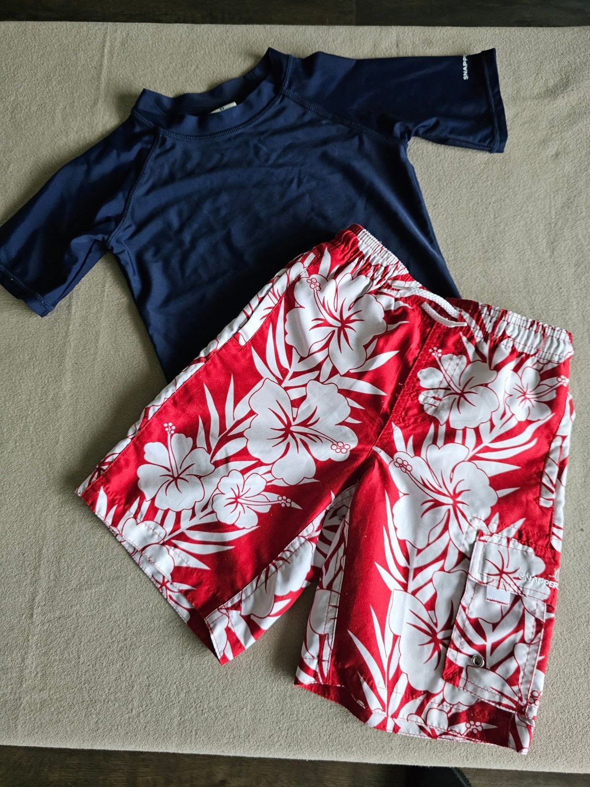 Snapperrock UV zwemshort en zwemshirt jongen, Ophalen, Gebruikt, Snapperrock, Zwembroek