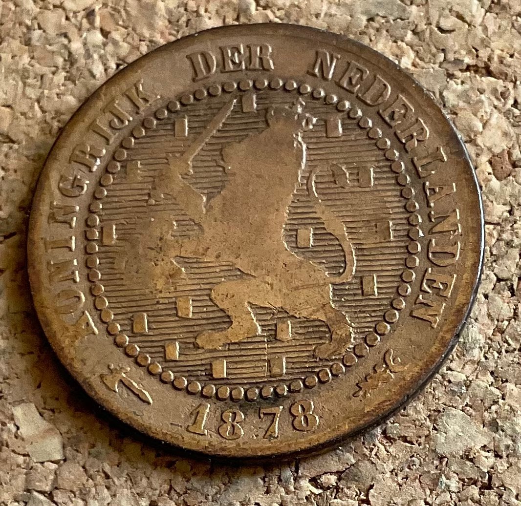 Munt - Nederland 1 Cent 1878, Ophalen of Verzenden, Koning Willem III, 1 cent, Losse munt
