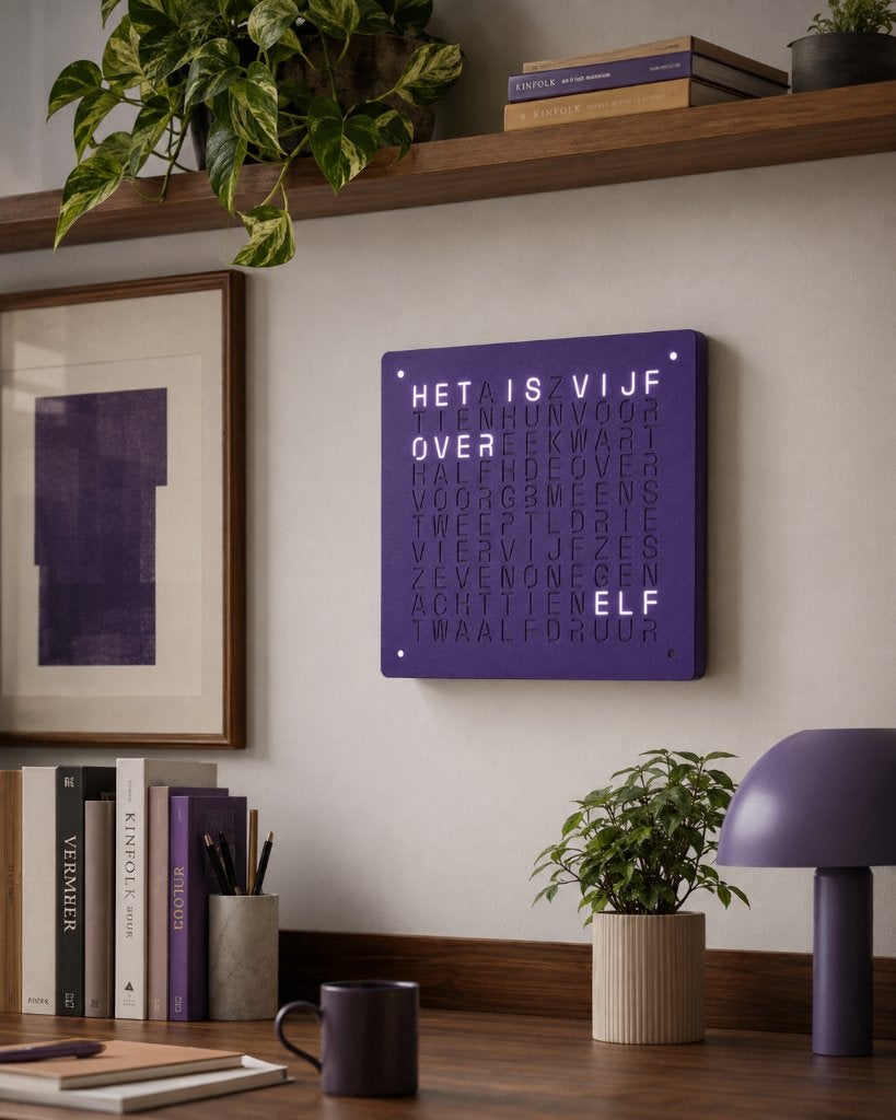 WoordKlok - WordClock 20x20 & 30x30, Meerkleurig, Handgemaakt, Overige typen, Nieuw