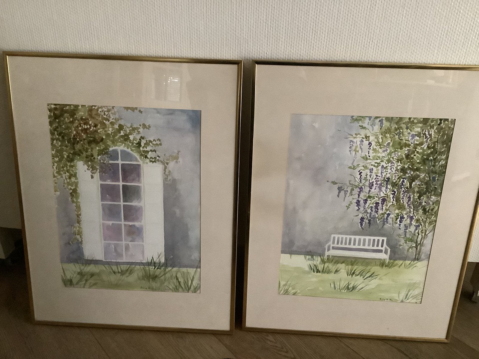 Orgineel tweeluik van Alie Kruse Kolk afmeting, Antiek en Kunst, Ophalen of Verzenden