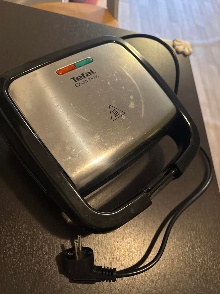Tefal Croc Time tosti-apparaat, Ophalen of Verzenden, Gebruikt