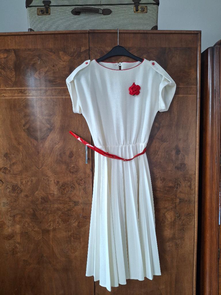 Vintage jurk jaren 80 maat S, Kleding | Dames, Jurken, Overige kleuren, Ophalen of Verzenden, Zo goed als nieuw, Maat 36 (S)