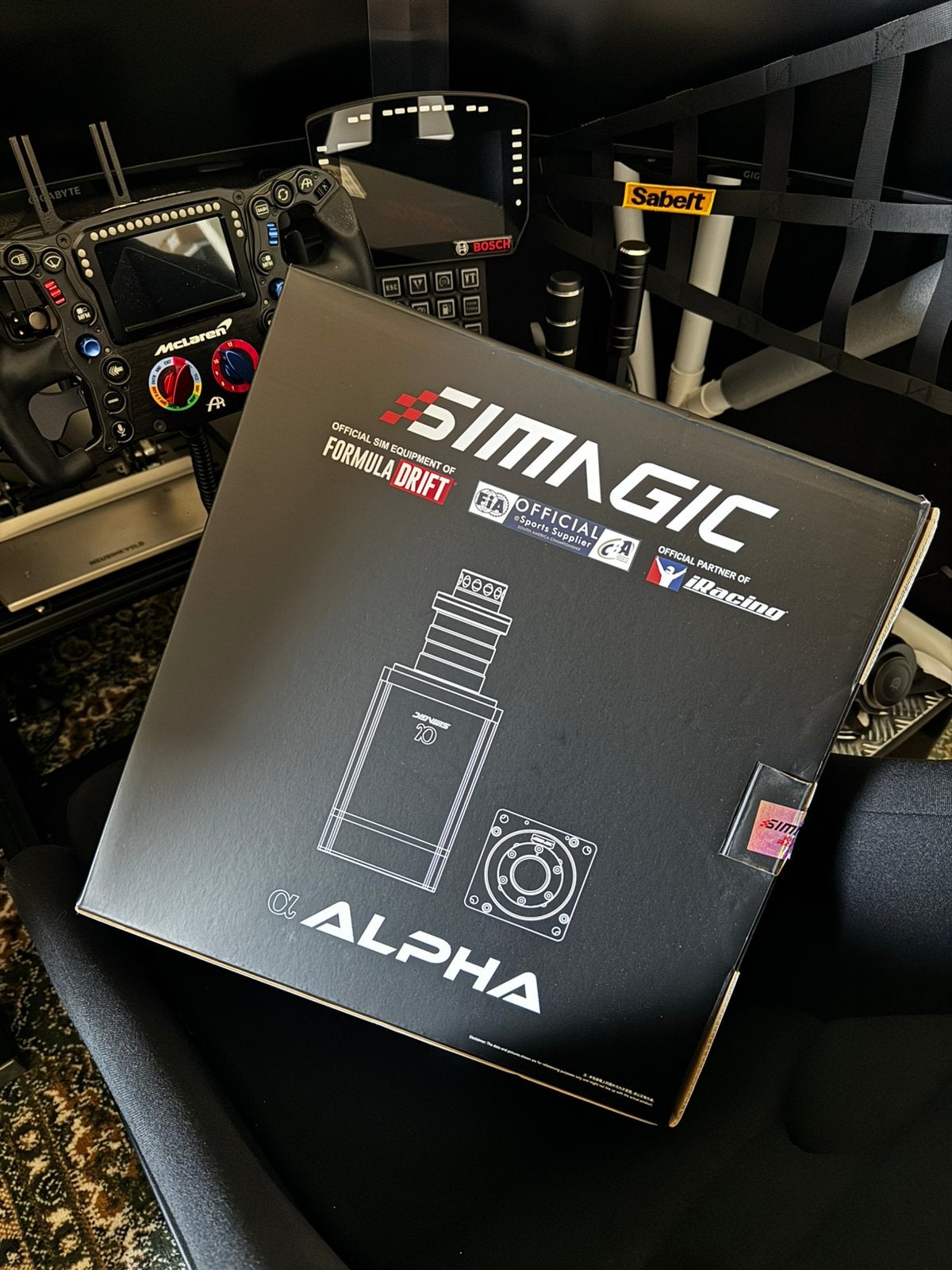 Simagic Alpha 15 NM Direct Drive Wheelbase incl 3x QR, Ophalen, Zo goed als nieuw