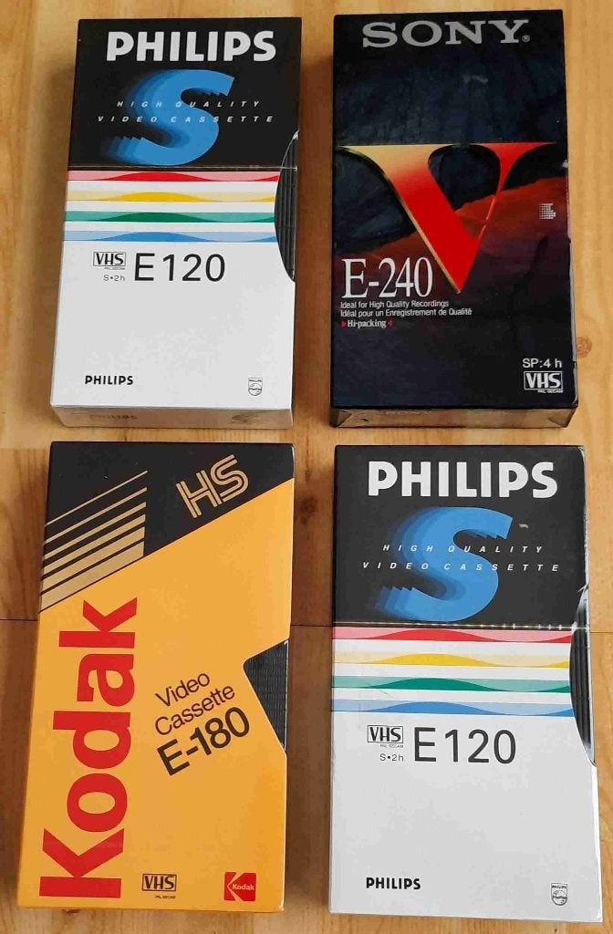 Lege Videobanden Verpakt, Alle leeftijden, Ophalen, Nieuw in verpakking, Overige genres