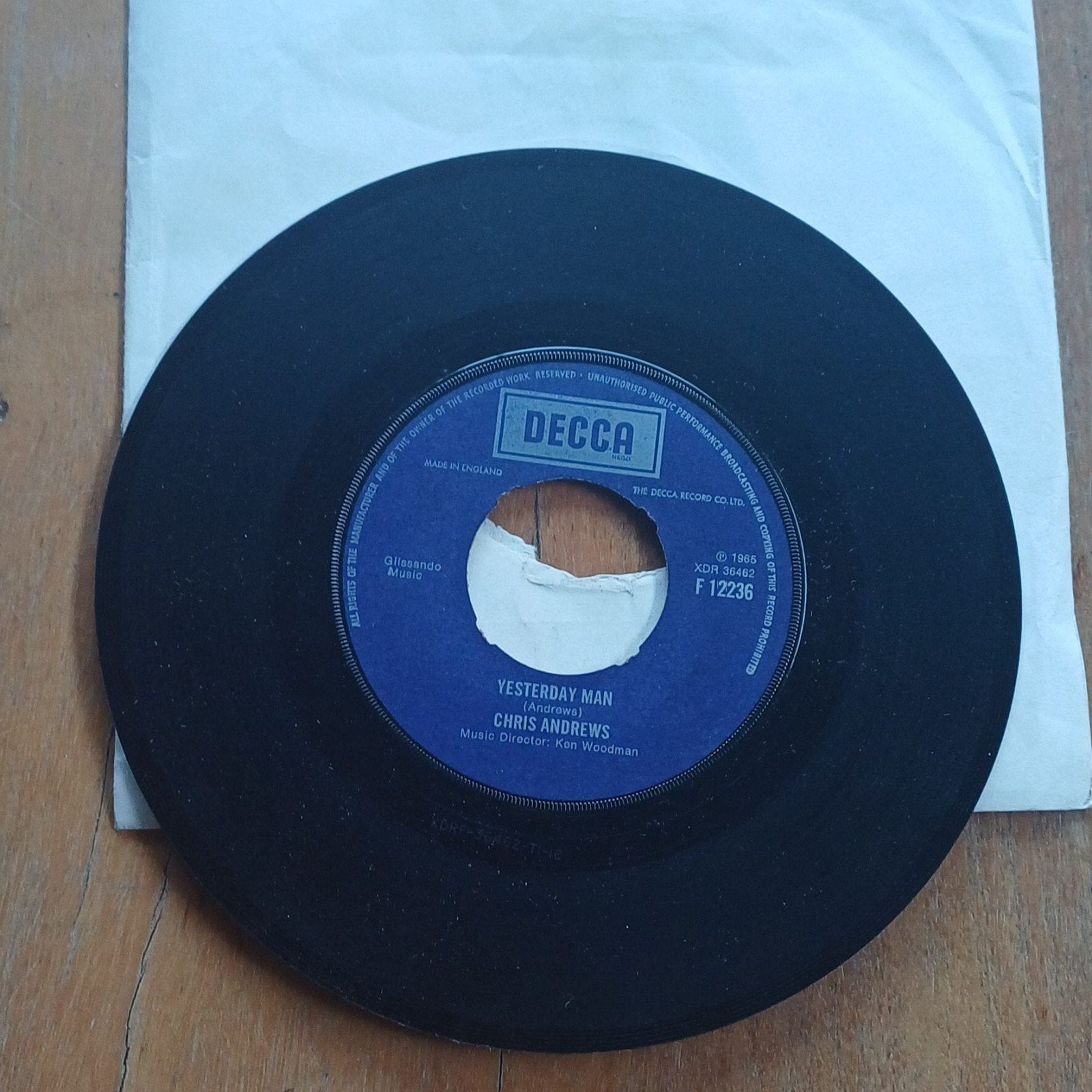 Chris Andrews, Cd's en Dvd's, Vinyl Singles, Ophalen of Verzenden, Zo goed als nieuw, Pop