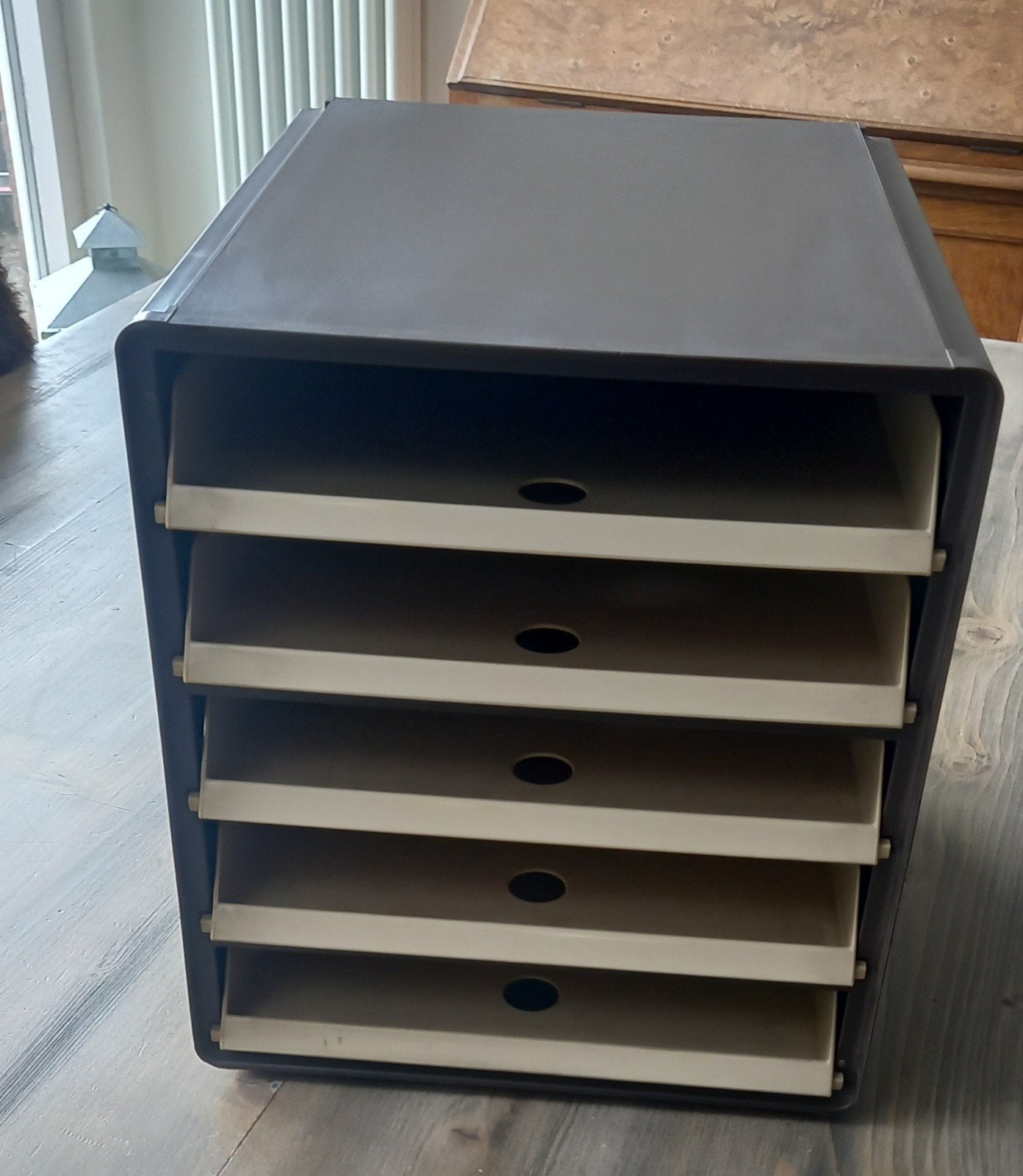 Vintage ladebox met 5 laatjes, Ophalen of Verzenden, Gebruikt