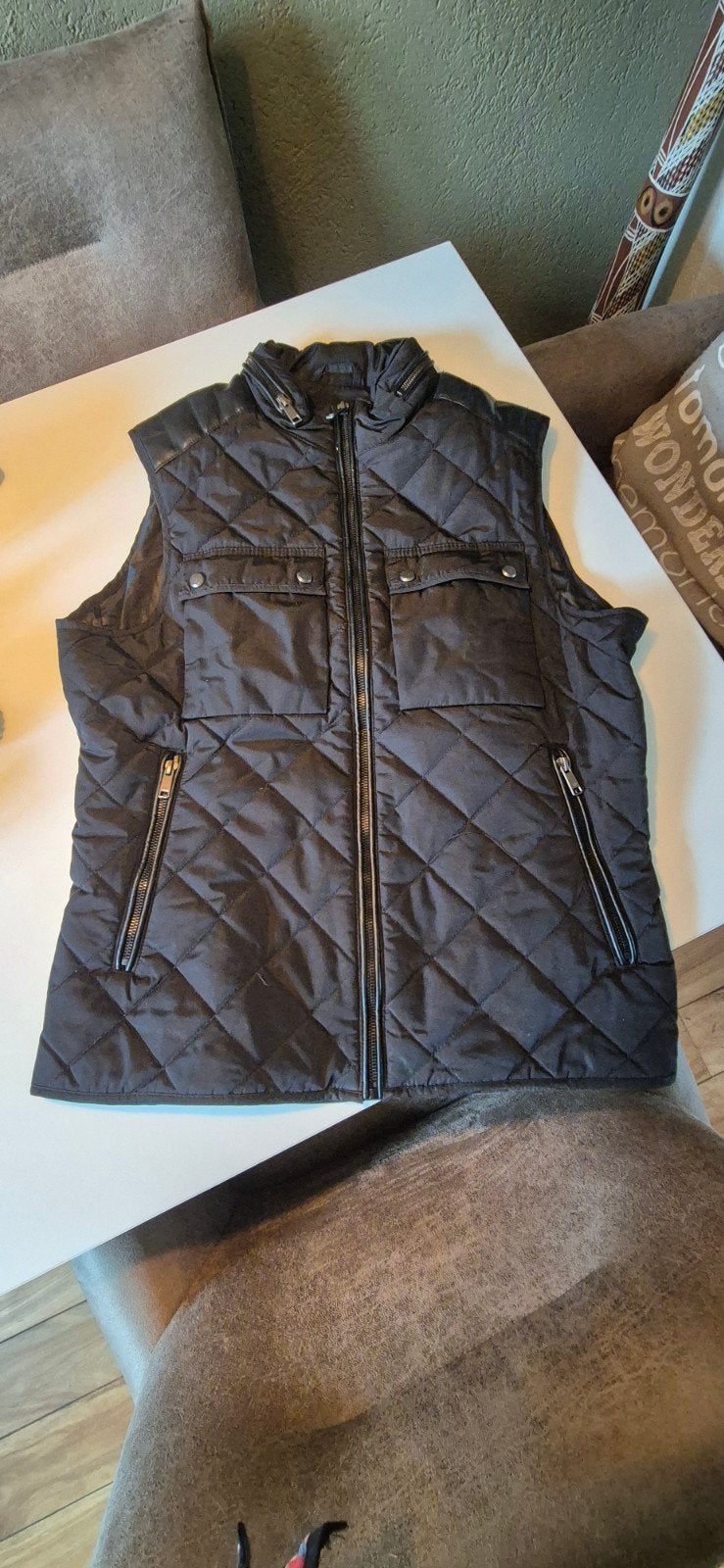 Zwarte bodywarmer maat M, Ophalen, Maat 48/50 (M), Zwart, Zo goed als nieuw
