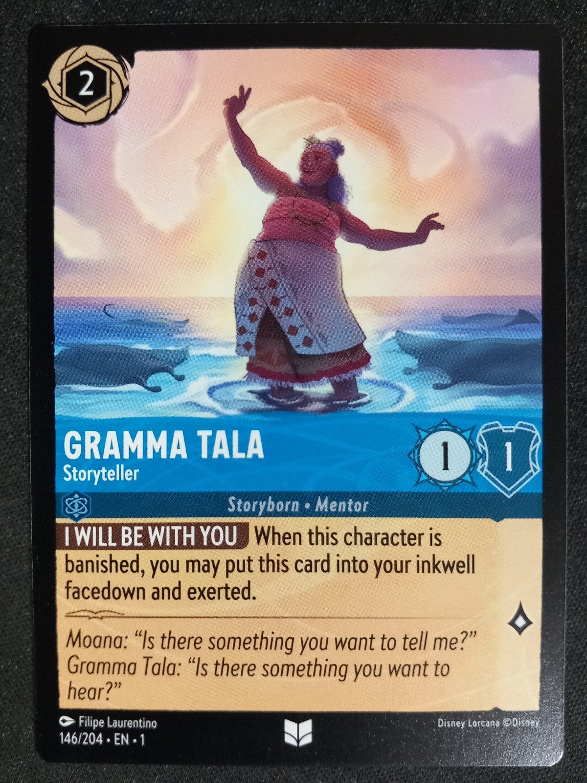 Lorcana Gramma Tala 146/204 The First Chapter Uncommon NM, Verzenden, Zo goed als nieuw, Losse kaart