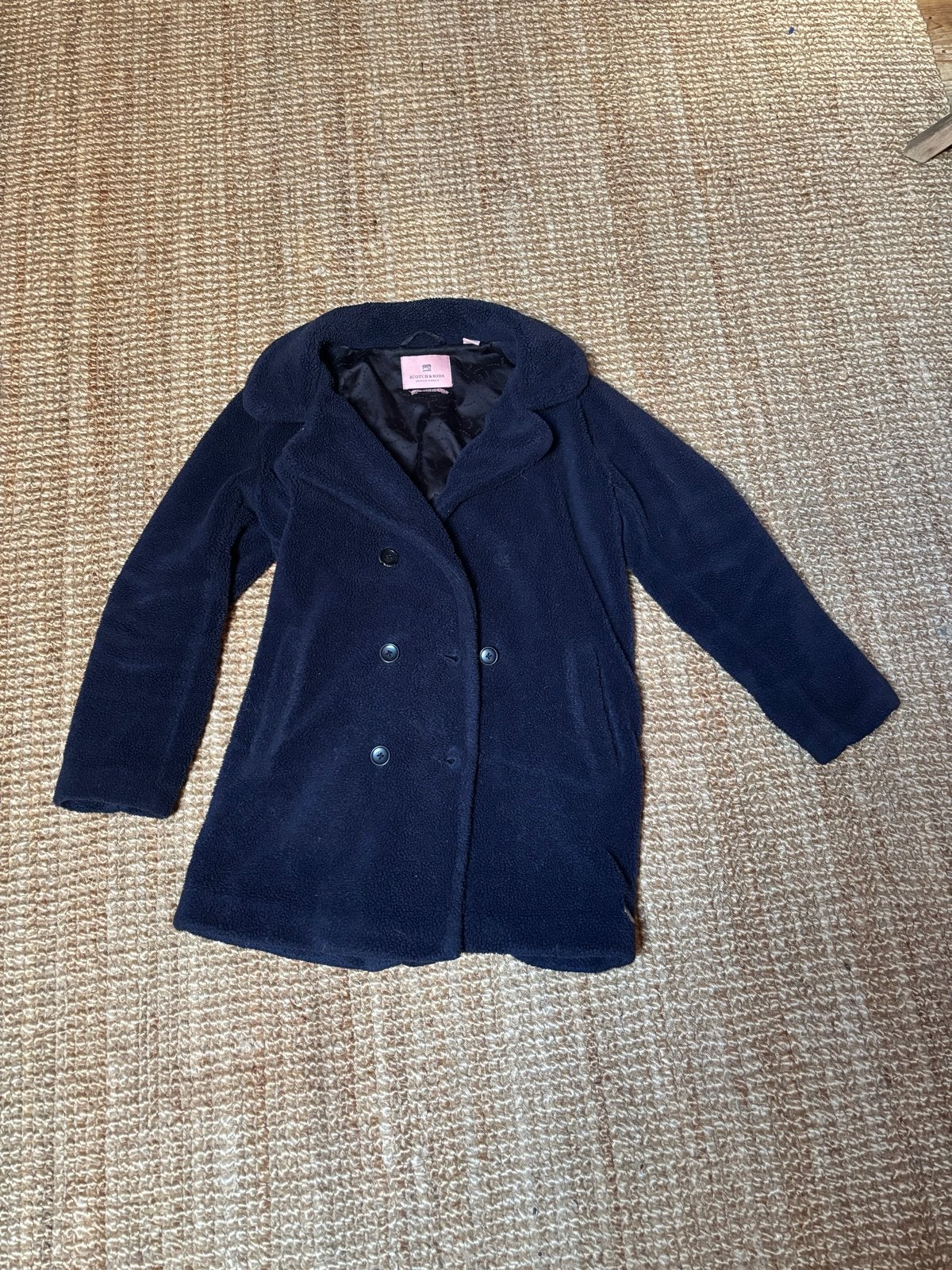 Scotch & Soda Teddy Jas Maat 152, Ophalen, Zo goed als nieuw, Maat 36 (S), Blauw
