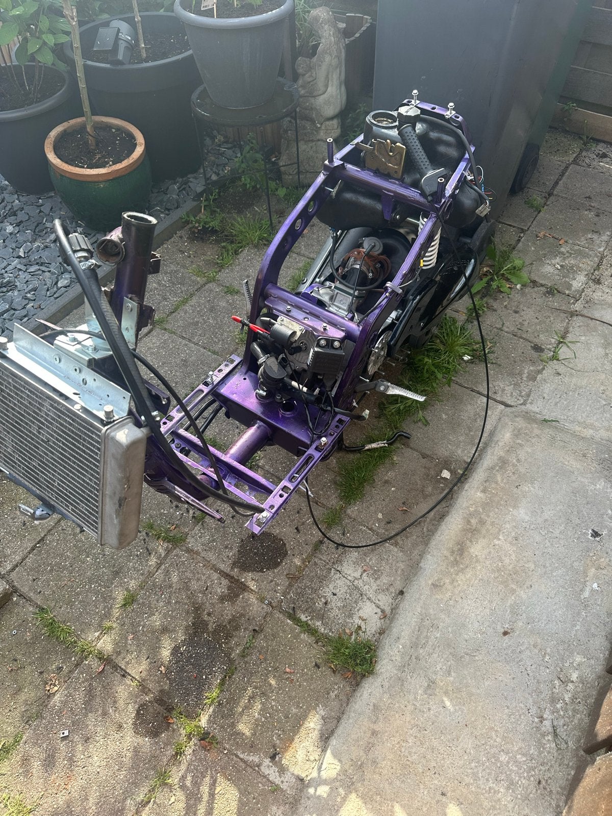 Piaggio SKR 125/180cc A1 Frame + Blok LC 55slag, Ophalen, Gebruikt