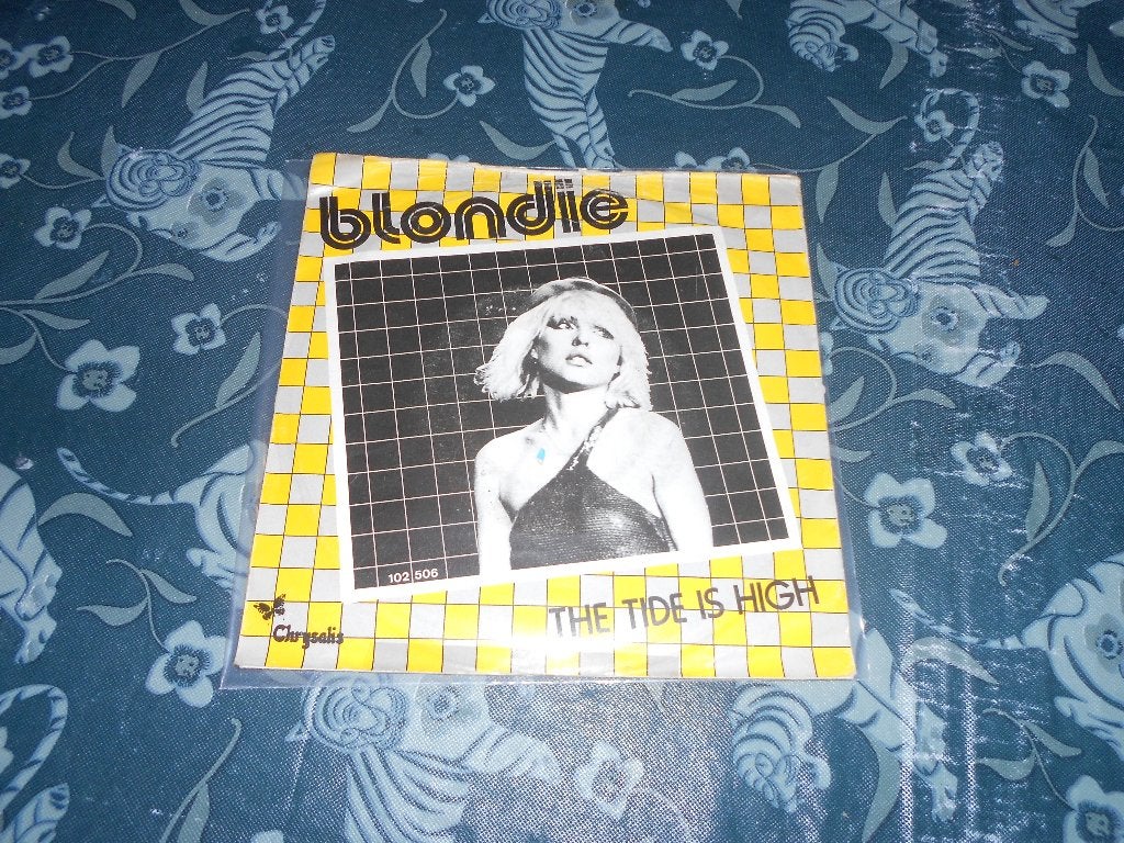 the tide is highn - blondie, Gebruikt, 7 inch, Ophalen of Verzenden, Fotohoes