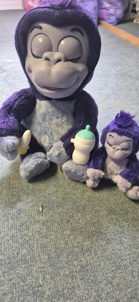 FurReal Friends Cubby de nieuwsgierige beer en babybeer, Kinderen en Baby's, Speelgoed | Knuffels en Pluche, Gebruikt, Overige merken
