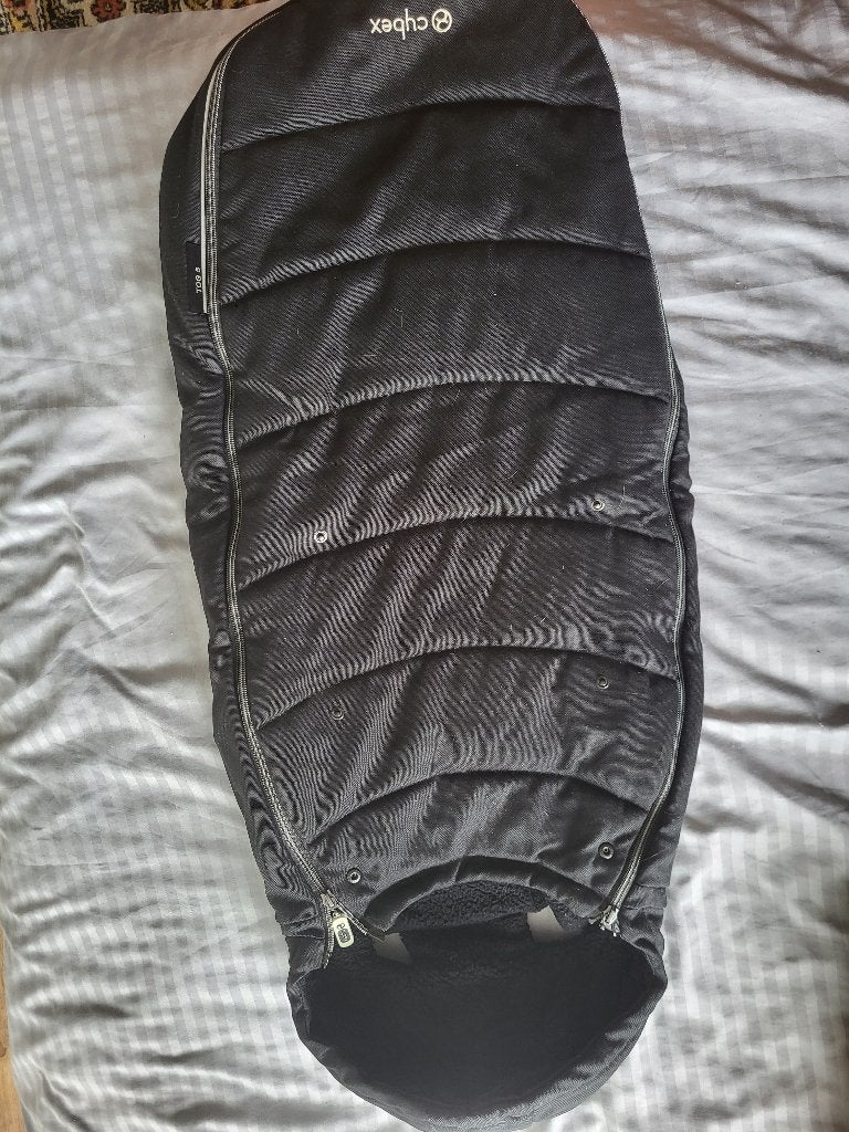Cybex Gold voetenzak zwart TOG 5 met originele doos, Ophalen, Gebruikt