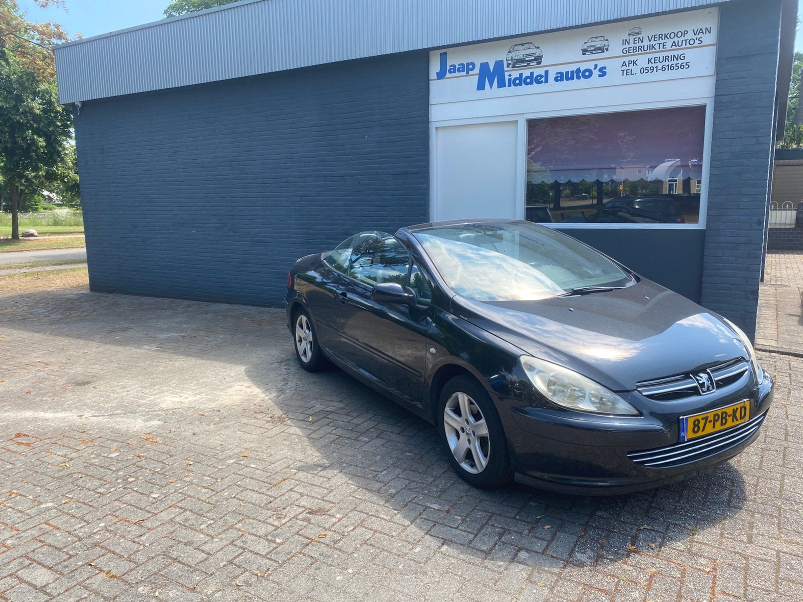 Peugeot 307 2.0 16V CC 2004 Zwart, Auto's, Peugeot, Bedrijf, ABS, Airbags, Airconditioning, Automatische klimaatregeling, Boordcomputer