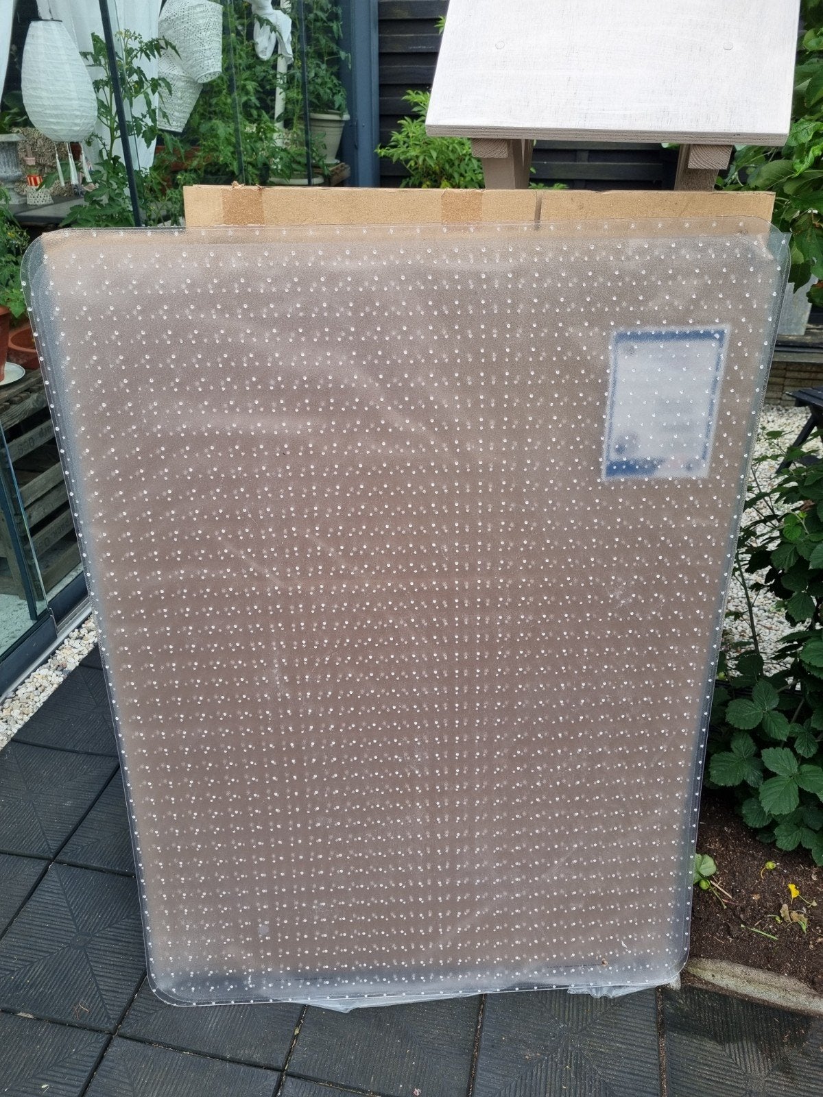 4x Floorsaver bureaustoelmat 92x122 cm - Voor tapijt -, Ophalen, Gebruikt