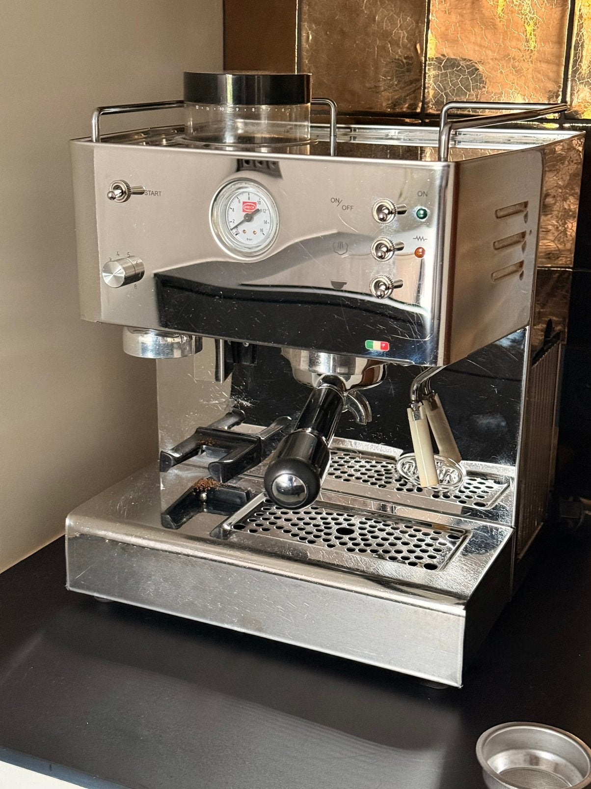 Quickmill 3035 espressomachine., Ophalen, Gebruikt, Espresso apparaat, Koffiebonen