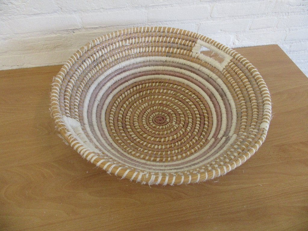 Prachtige grote rieten mand, Overige materialen, Gebruikt, Gevlochten, Mand