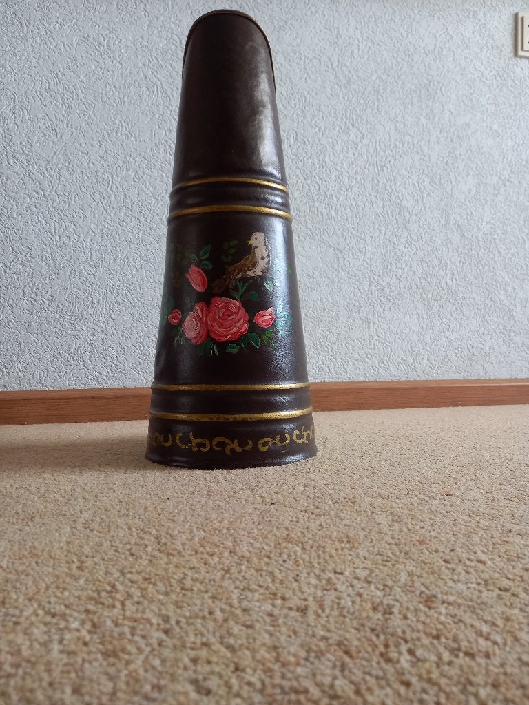 Antieke handgeschilderde kolenkit, Antiek en Kunst, Ophalen