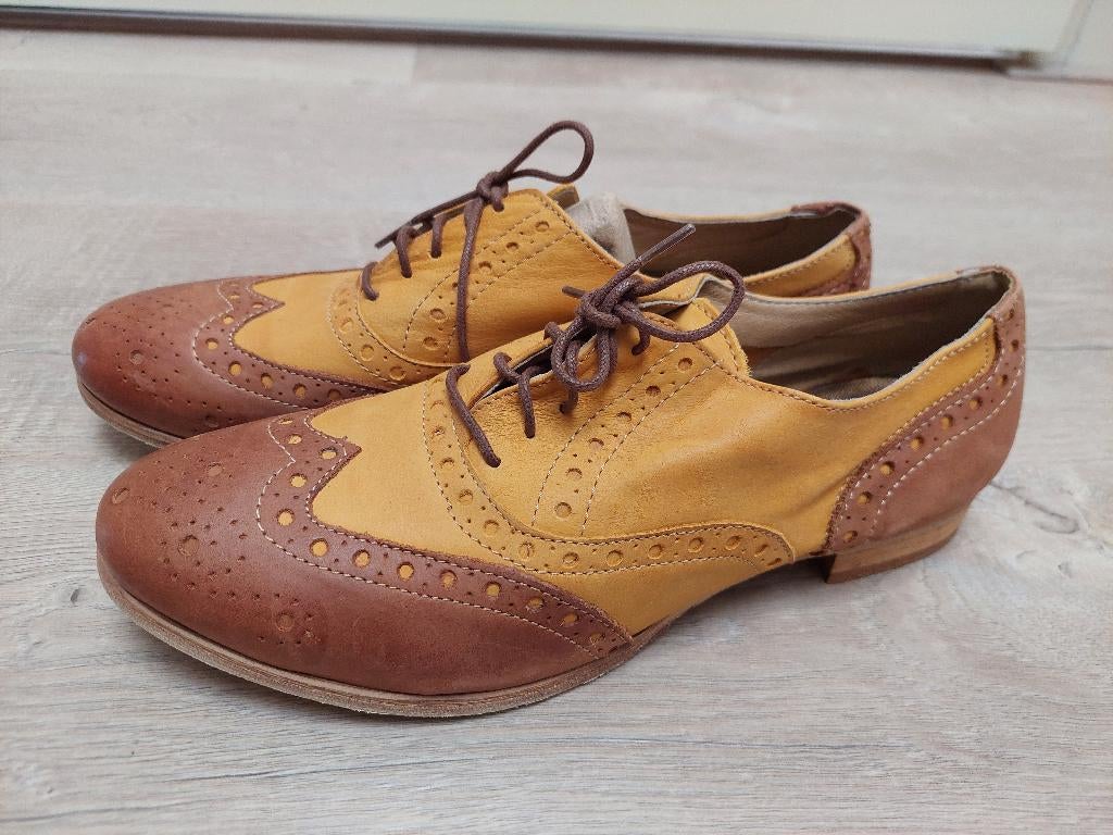 Nieuw Echt Leer Oxford schoenen (maat 39), in Italy gekocht, Bruin, Overige typen, Nieuw, Ophalen of Verzenden