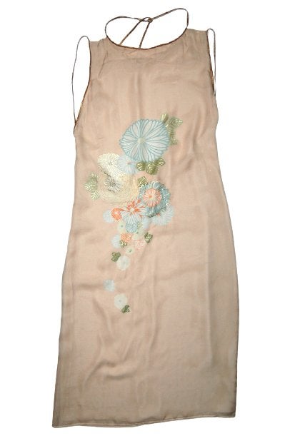 Nieuw Joop! vintage 100% zijde jurkje, jurk, Mt. XS, Joop!, Beige, Nieuw, Ophalen of Verzenden