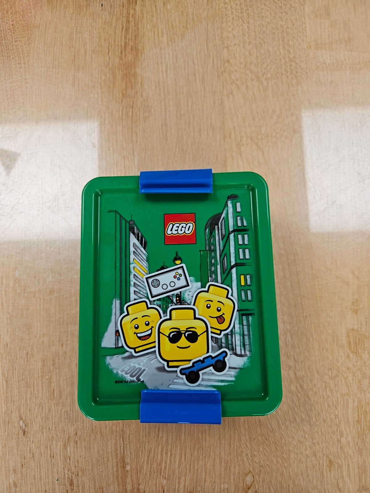 Nieuwe Lego broodtrommel - Groen met Lego poppetjes, Ophalen, Nieuw