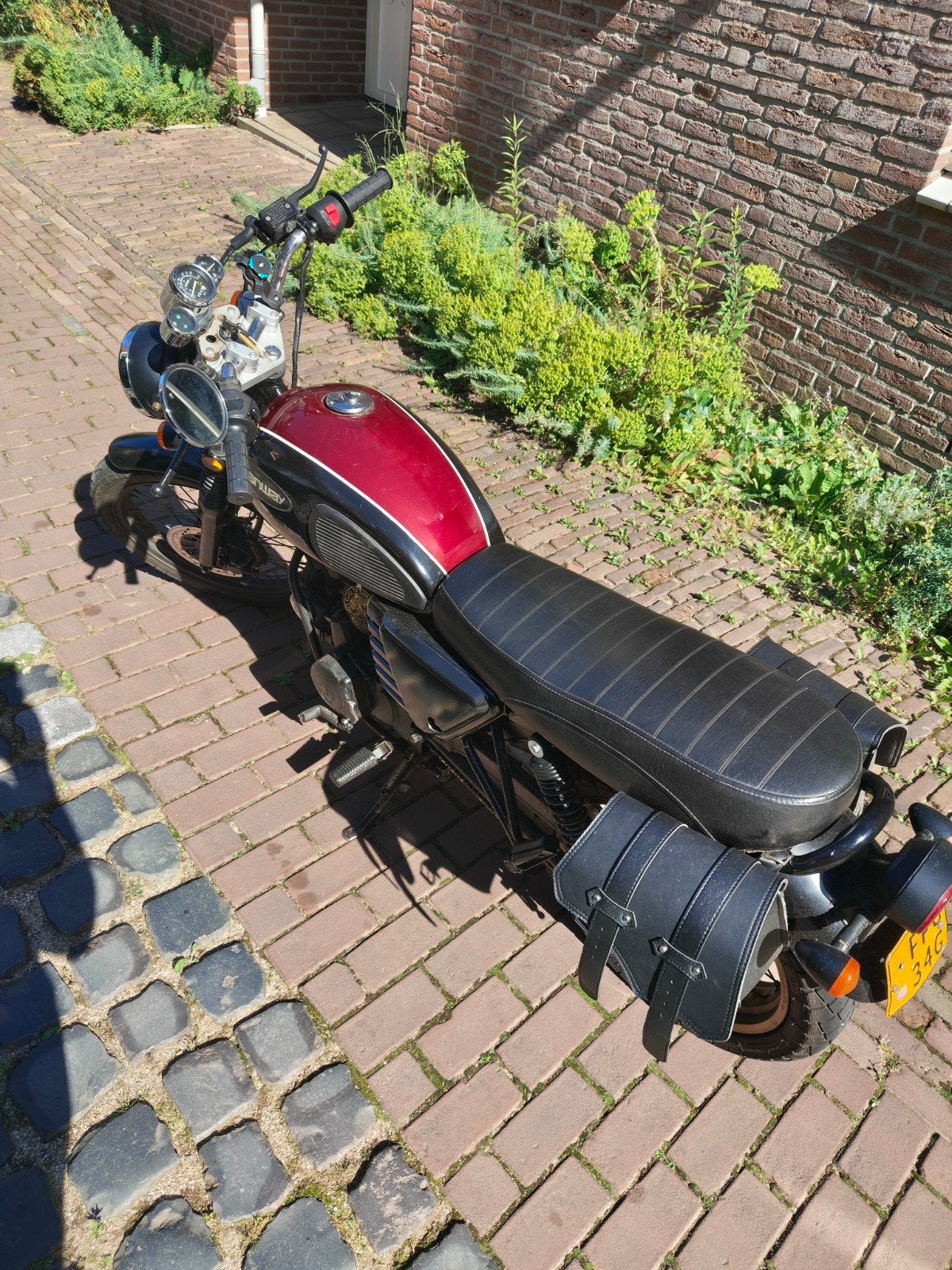 Hanway raw 50 2020 brommer met zadeltassen en ketting slot, Fietsen en Brommers, Ophalen, Gebruikt, Hanway