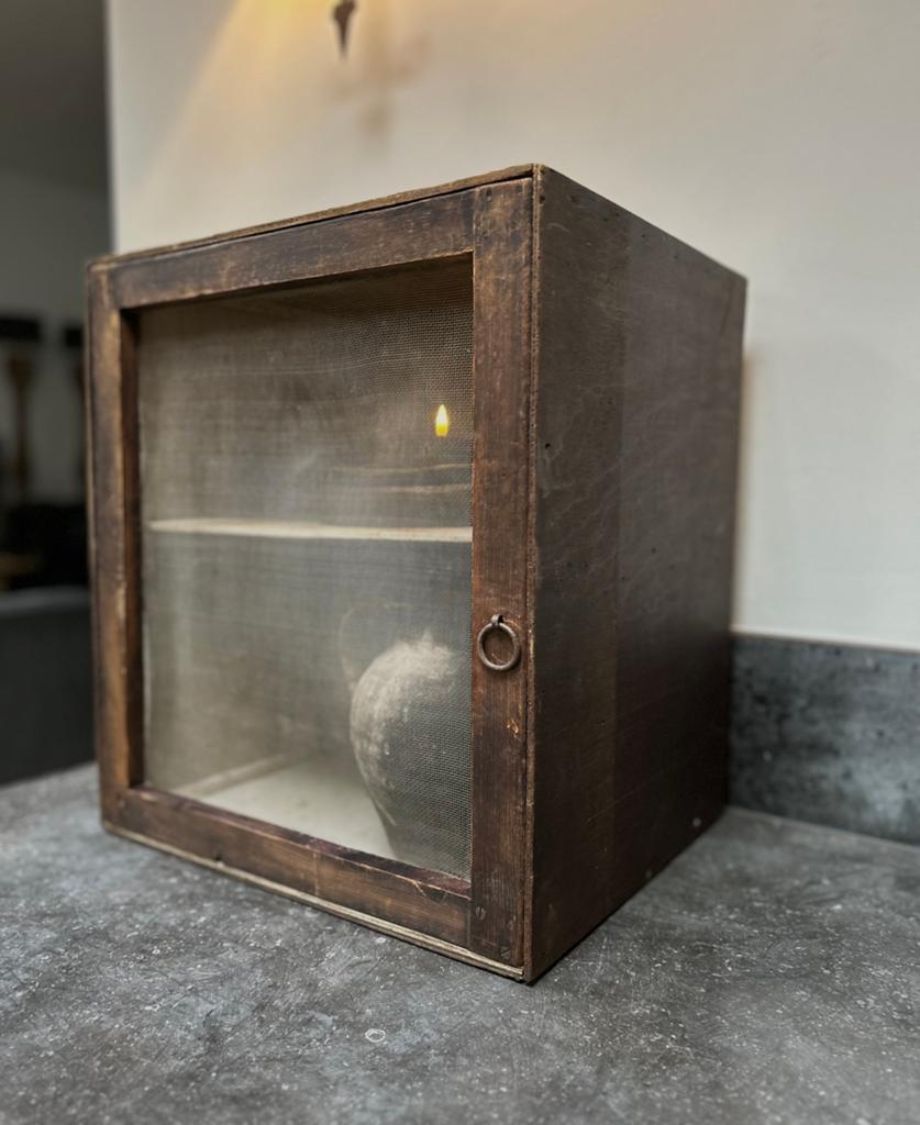 Oud frans vliegenkastje proviand kastje sleets brocante, Ophalen