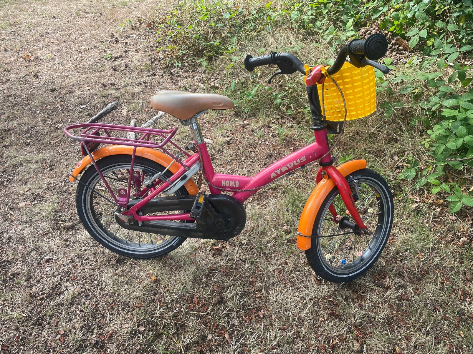 Batavis Koala 16 inch meisjesfiets, Fietsen en Brommers, Fietsen | Kinderfietsjes, Ophalen, Gebruikt, Terugtraprem, 16 tot 20 inch