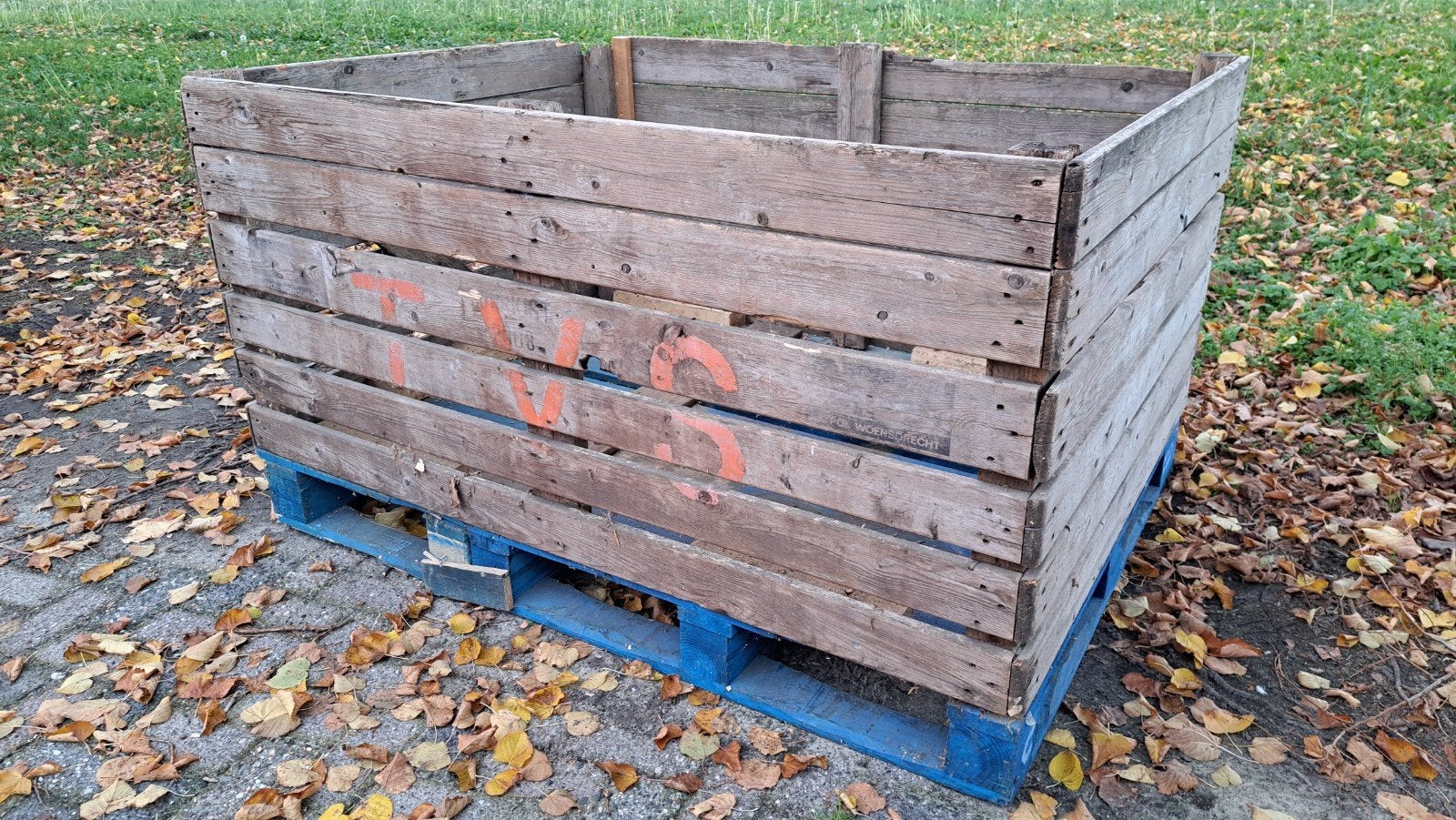 Houten bak voor opslag haardhout, Minder dan 3 m³, Ophalen