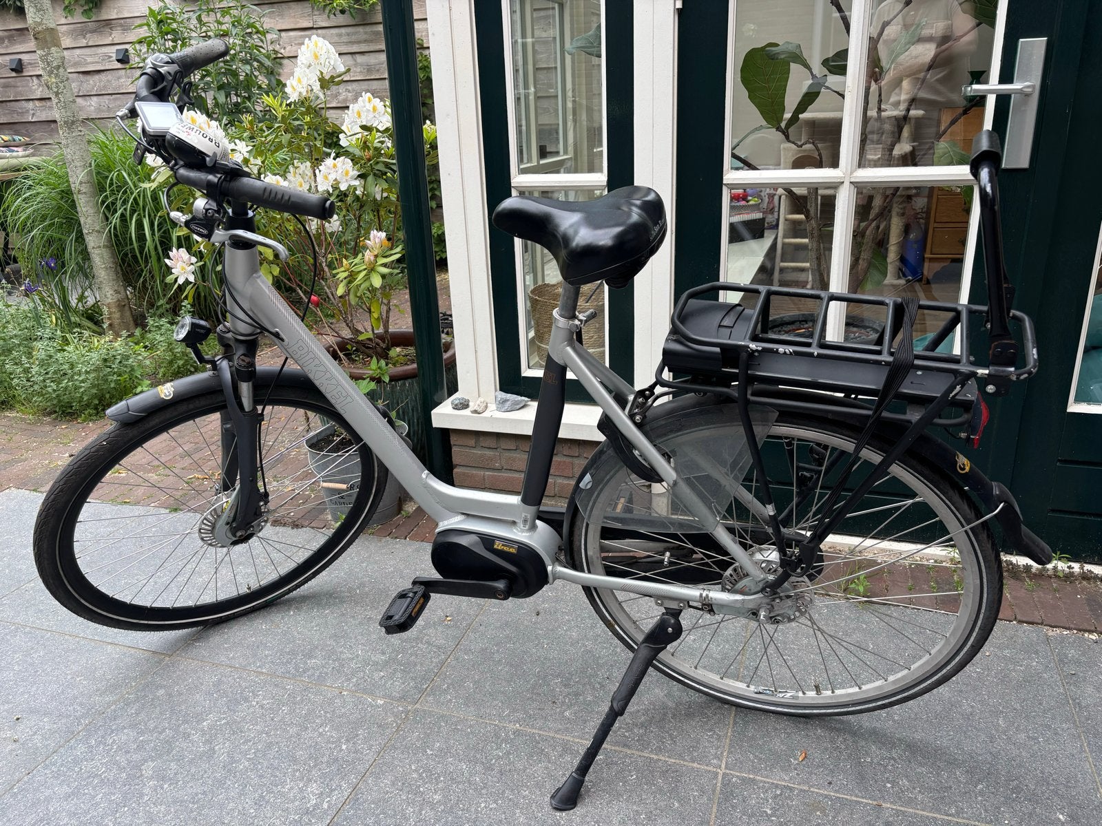 Bikkel fiets met defecte middenmoter, accu werkt goed, Ophalen, Gebruikt, 50 km per accu of meer, Overige merken