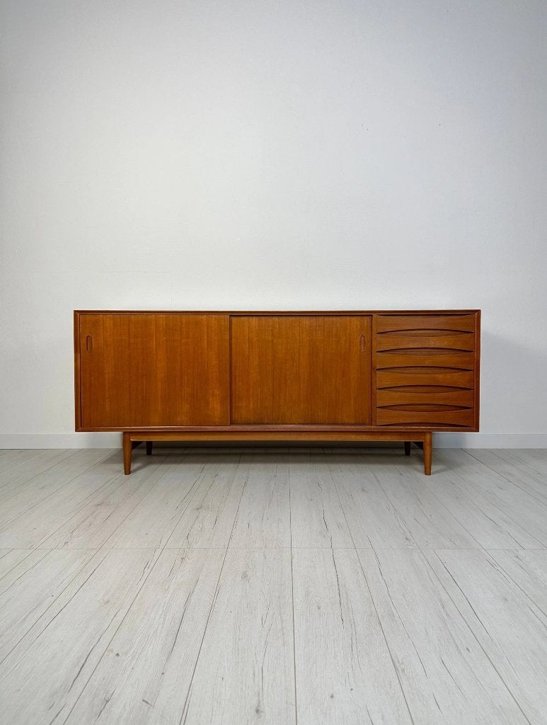 Arne Vodder OS29 teak dressoir Sibast Deens design jaren 60, Ophalen of Verzenden, Zo goed als nieuw, 25 tot 50 cm, Teakhout