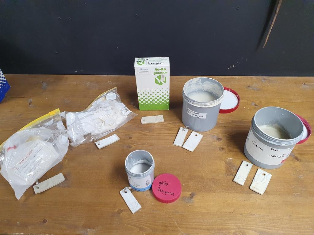 Steengoed wit, crème en transparant, Ophalen of Verzenden, Gehele gezicht