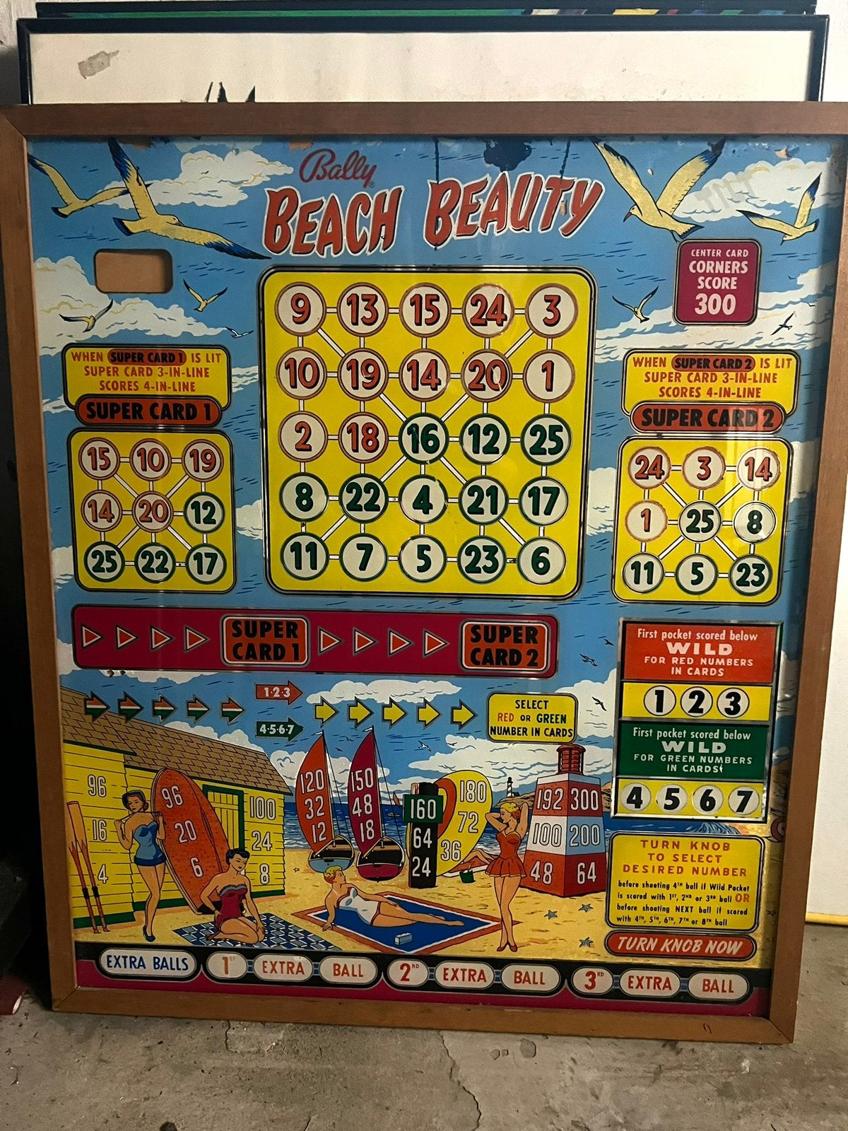 Vintage Bally flikkerkast ruit - ingelijst, Ophalen, Gebruikt, Overige typen