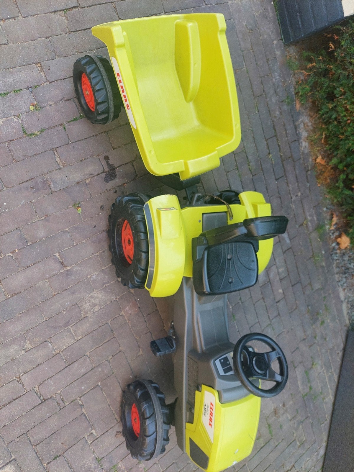 Claas Axos 340 Rolly Toys traptractor met kiepkar/aanganger, Ophalen, Overige merken