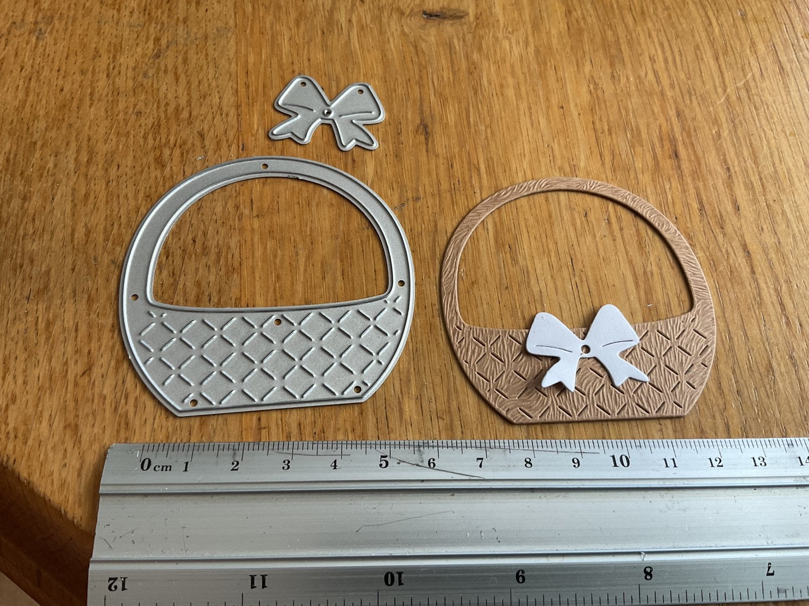 Snijmal set mand met strik 1723, Ophalen of Verzenden, Zo goed als nieuw, Pons of Mal